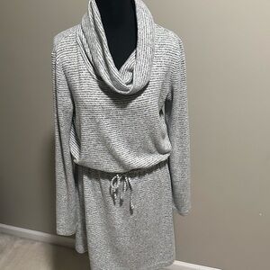 Lou & Grey Cowl Neck Sweater Dress - Size Small
